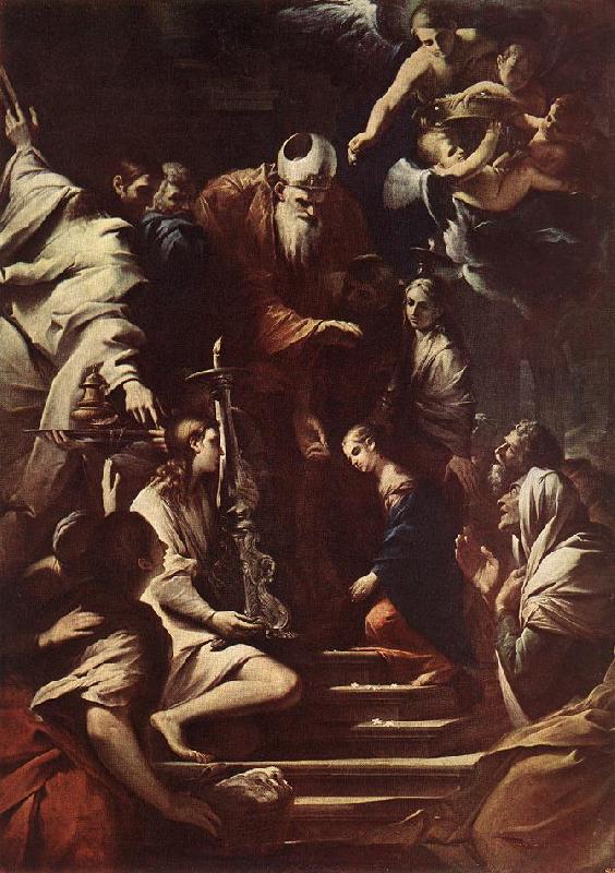 TESTA, Pietro Presentation of the Virgin in the Temple et oil painting image